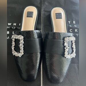 White House Black Market Jeweled Buckle Slides